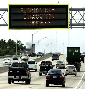 FloridaKeysEvacuationUnderwaySign