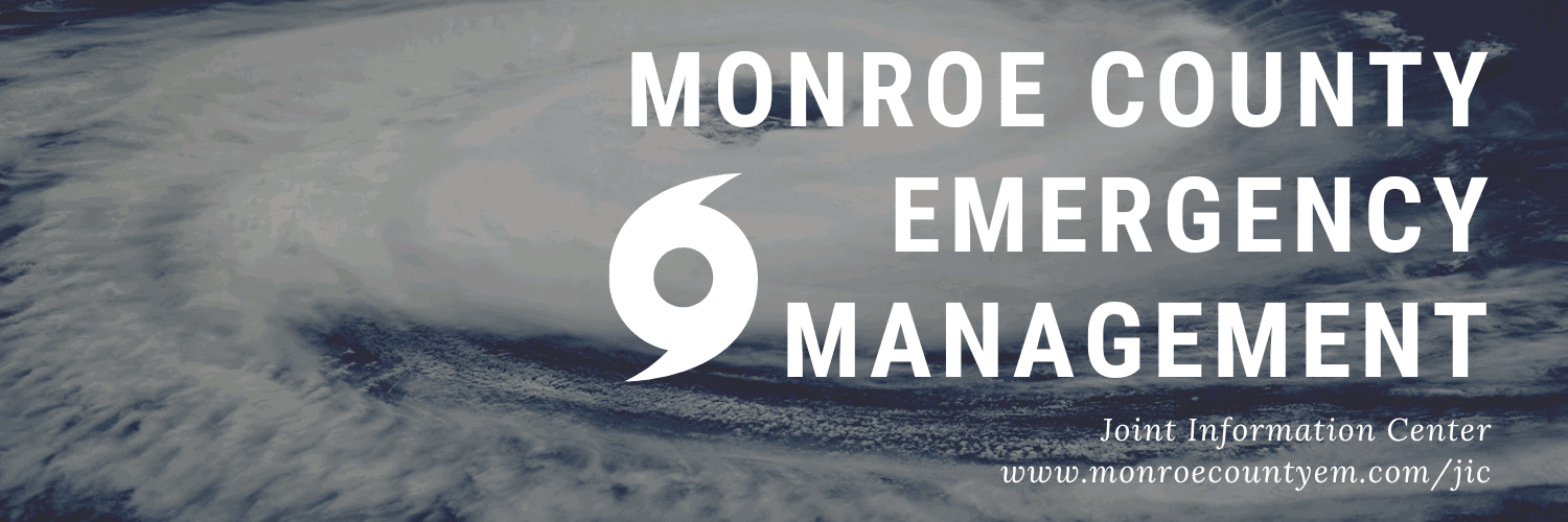 Emergency Management with hurricane logo and website info